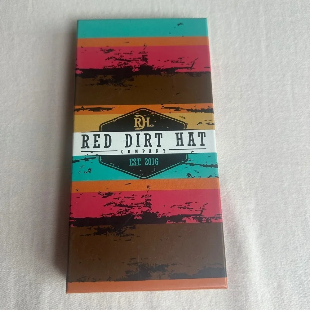Red Dirt Hat Co Men Rodeo Wallet Genuine Leather Southwestern Pattern 23111876W5